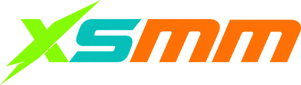 Logo xsmm nền hồng neon